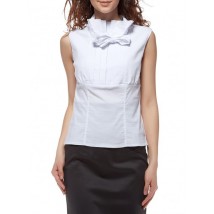 White sleeveless shirt