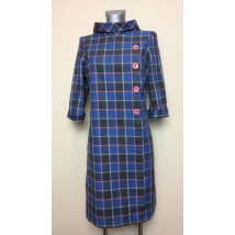 Checked A-line dress