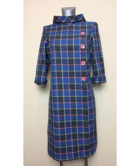 Checked A-line dress