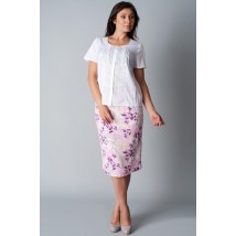 White cambric women's blouse with P98 lace