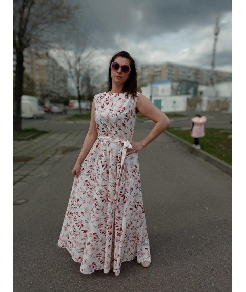 Maxi dress with belt