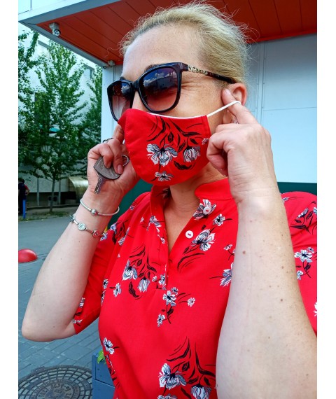 Midi dress with ruffle