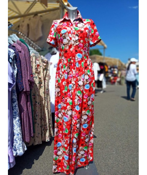 Maxi dress with flowers