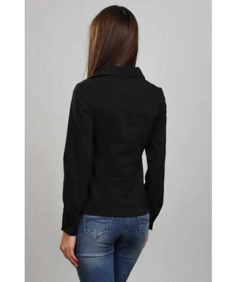 Women's black shirt, classic P60