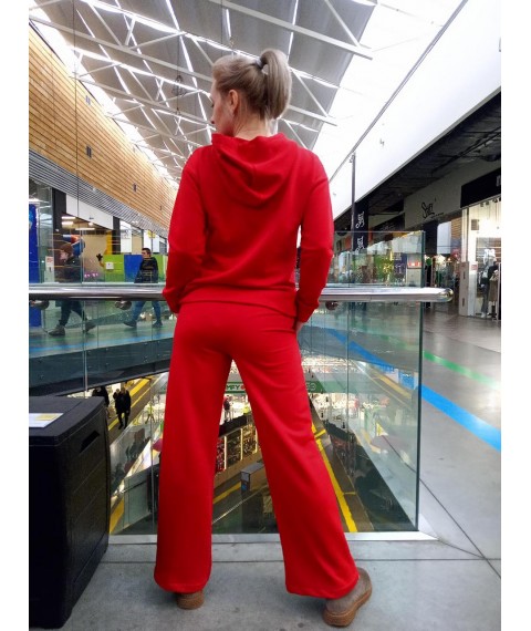 Red palazzo pants