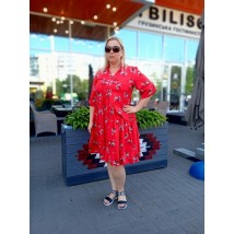 Bright dress for curvy figures