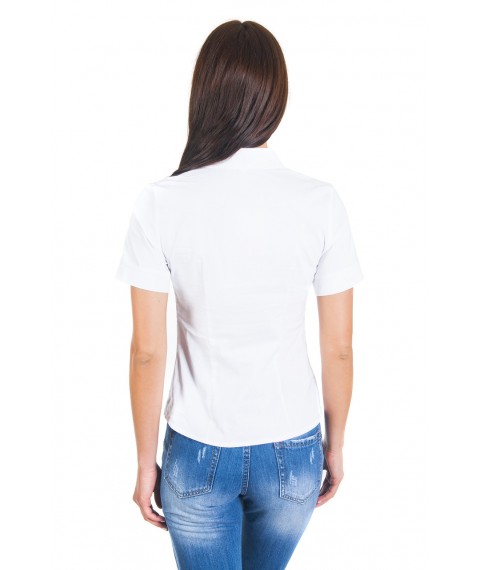 White shirt with short sleeves