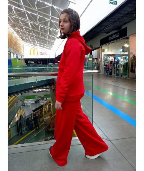 Red palazzo pants