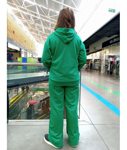 Green women's set - palazzo and hoodie