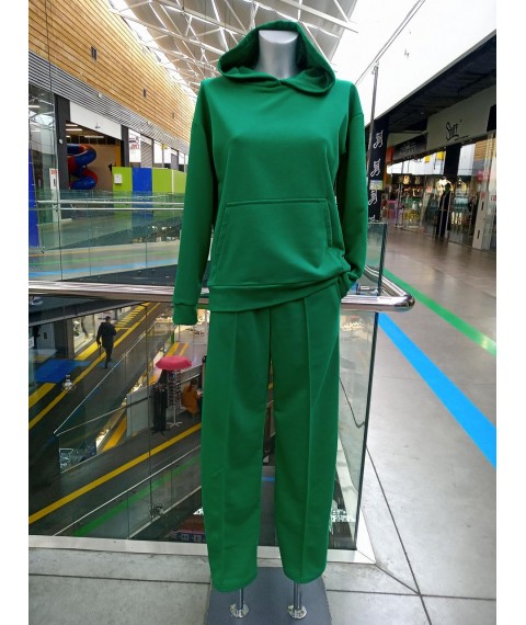 Green women's set - palazzo and hoodie