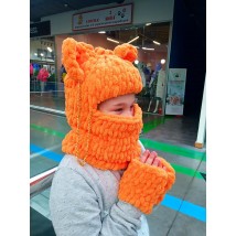 Orange balaclava hat