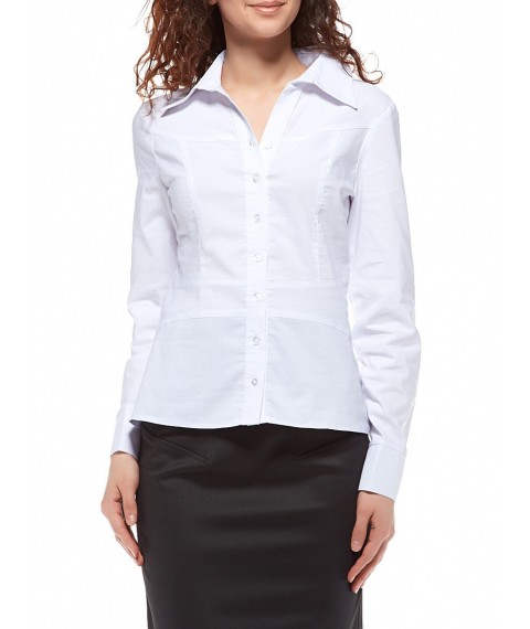 White shirt with cotton yoke P78