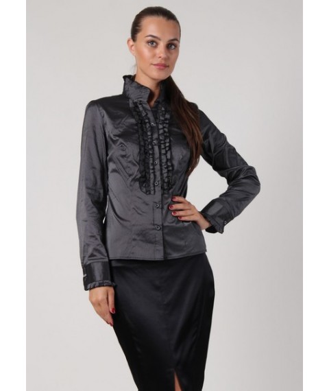 Black pinstripe blouse P76