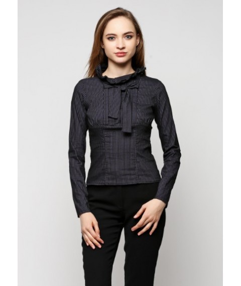 Women's blouse with bow and frill P68