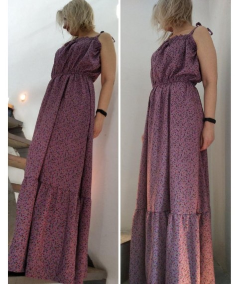 Сарафан-максі Штапель лаванди