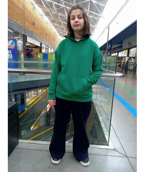 Green loop hoodie