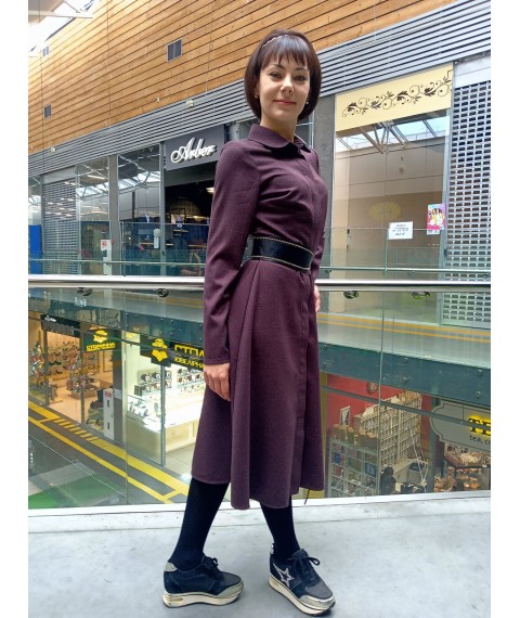 Chocolate midi dress