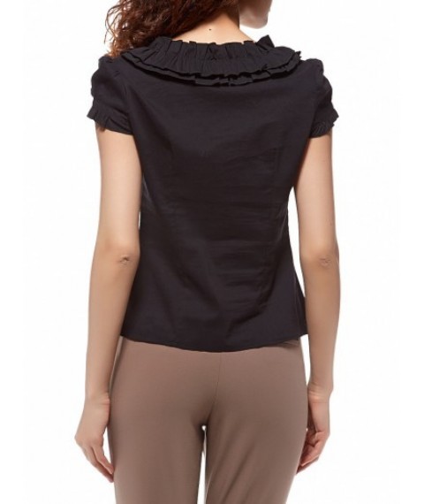 Black blouse "roses"