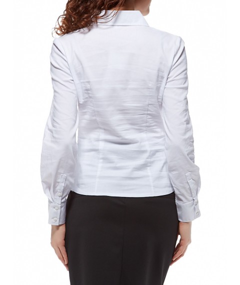 White women's shirt with raised seams P73