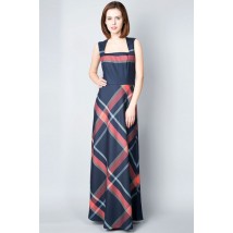 Long maxi sundress in check