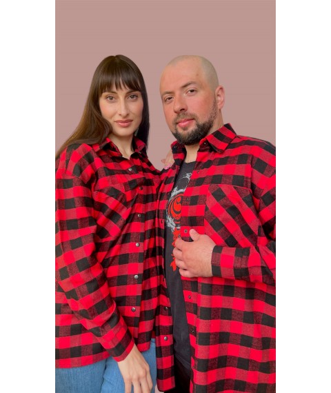 Комплект Family Look сорочки в клітинку для пари