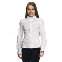 Біла жіноча класична сорочка Р02