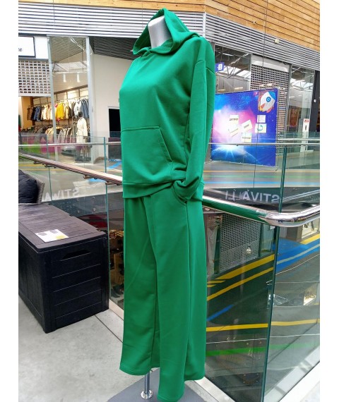 Green women's set - palazzo and hoodie