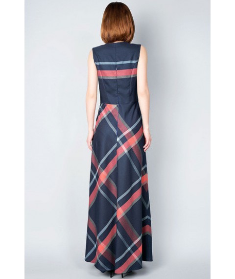 Long maxi sundress in check