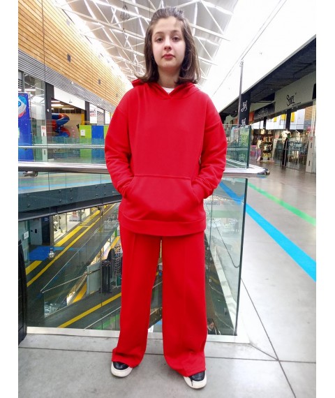 Red palazzo pants