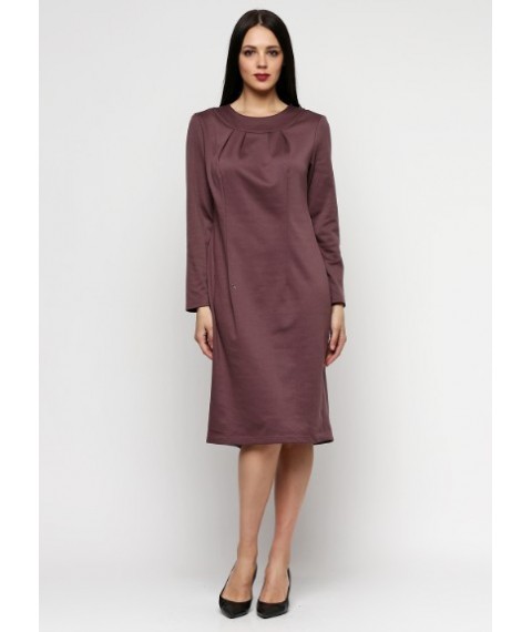 Knitted dress with long sleeves