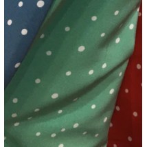 Mint polka dot midi dress with elastic