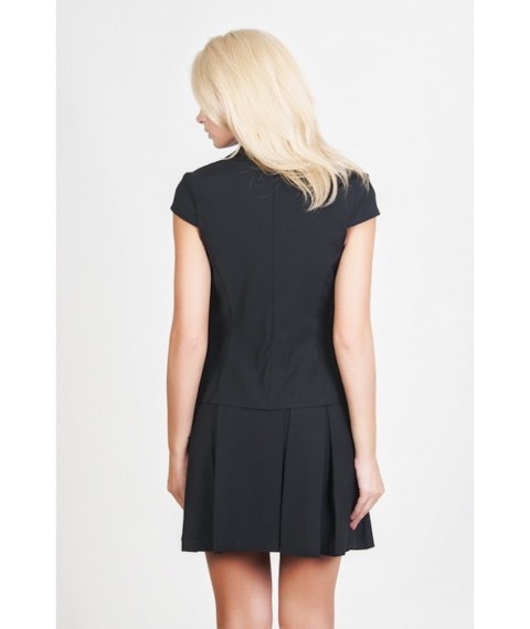 Jacket-vest in black business color