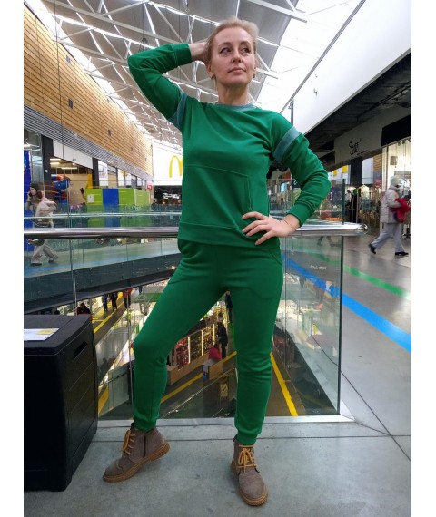 Green sweatshirt for women