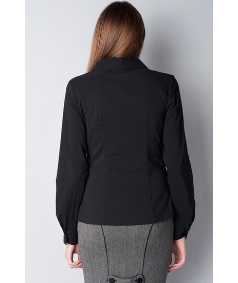 Women's black shirt, classic P60