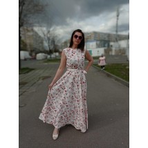 Maxi dress with belt