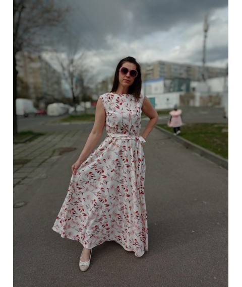 Maxi dress with belt