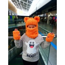 Orange balaclava hat