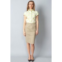 Linen pencil skirt