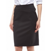 Women's black narrow skirt J85