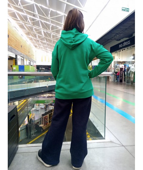 Green loop hoodie