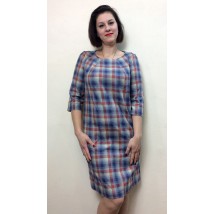 Checkered dress with pockets P246