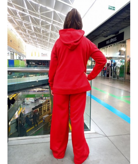 Red palazzo pants