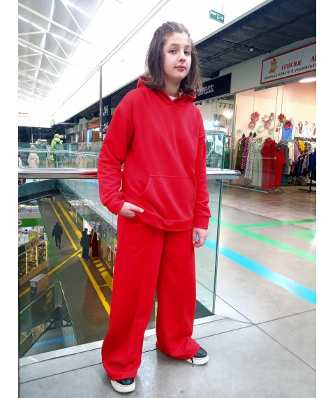 Red palazzo pants