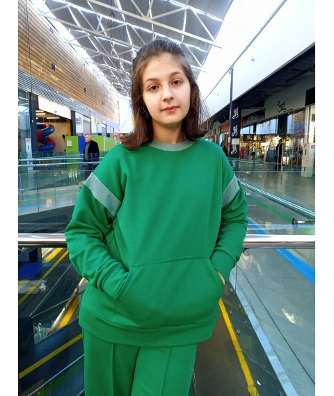 Green sweatshirt for women