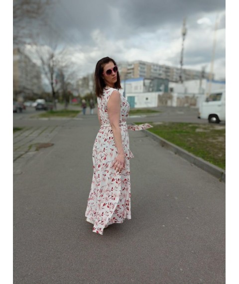 Maxi dress with belt