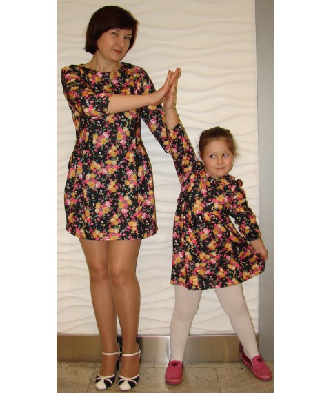 Комплект платтів для мами та доньки із французького трикотажу