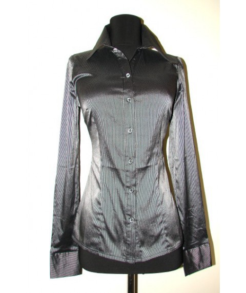 Блузка жіноча чорна в смужку Р60
