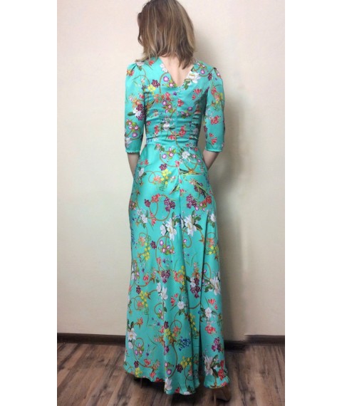 Floor-length silk maxi dress
