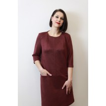 Ділове плаття з еко-замші