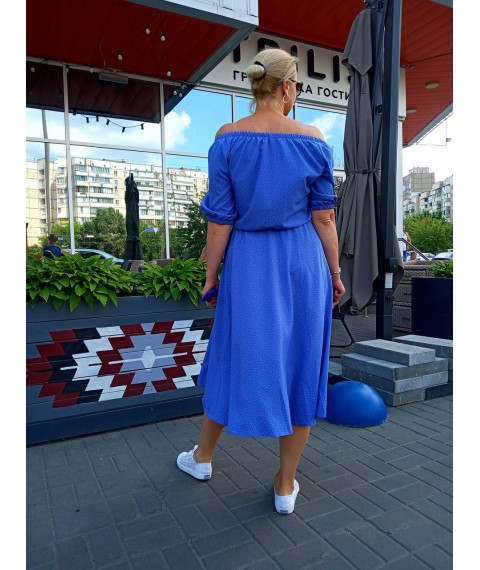 Платье-миди в горошек